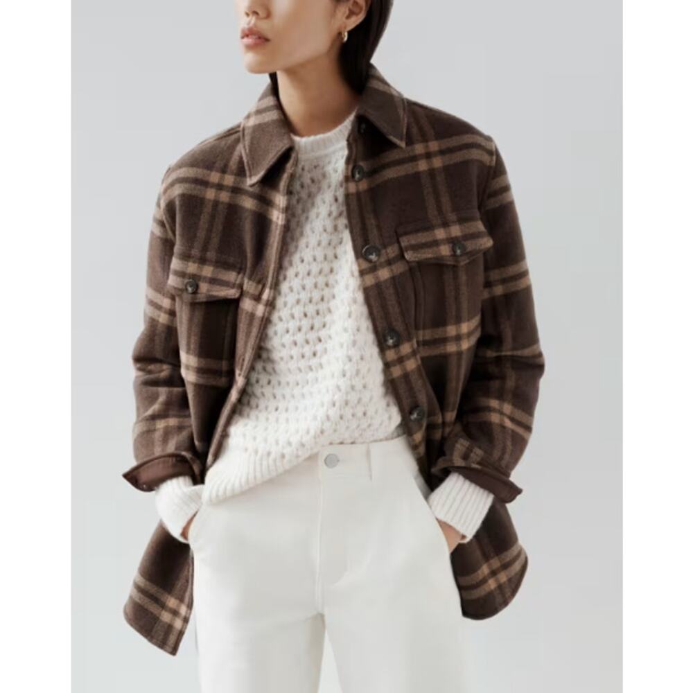 Everlane Womens Cloud Oversized Crew Sweater Small Cream Bone Textured Knit NWOT - Picture 2 of 12